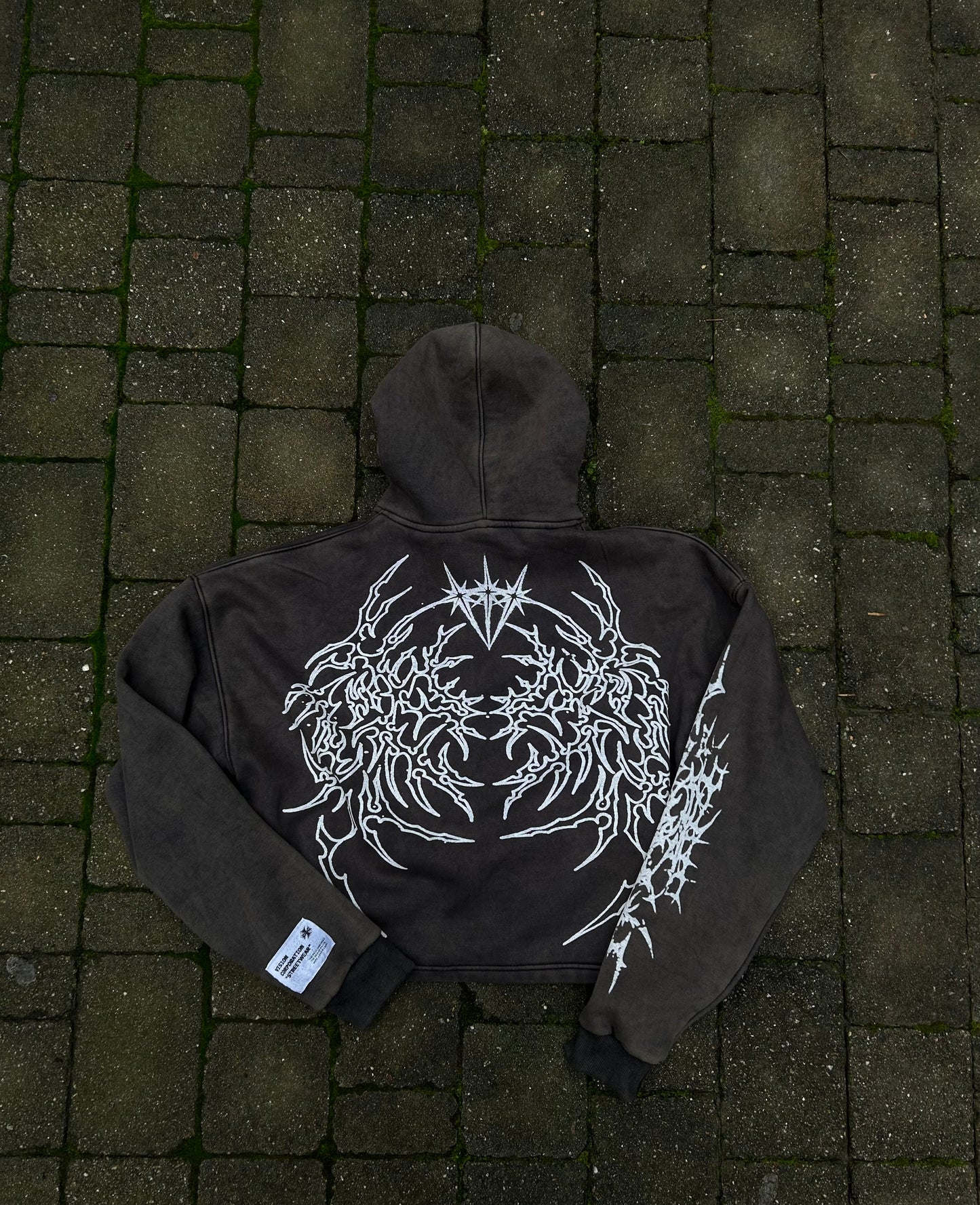 CHARCOAL "CORPORATION" ZIP-UP